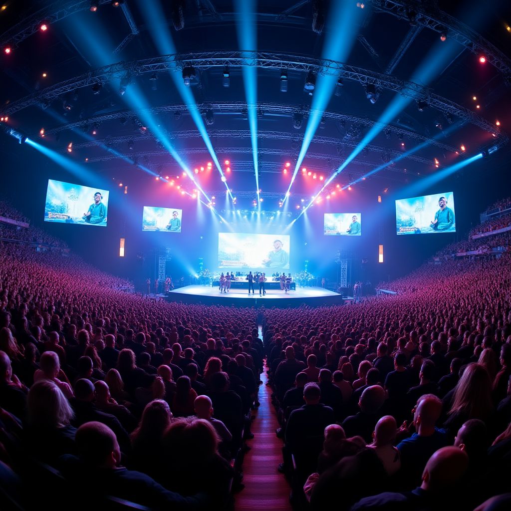 A packed esports arena in Sydney.